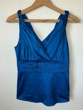 The Limited V-Neck Sleeveless Shell Top Royal Blue Women’s XS